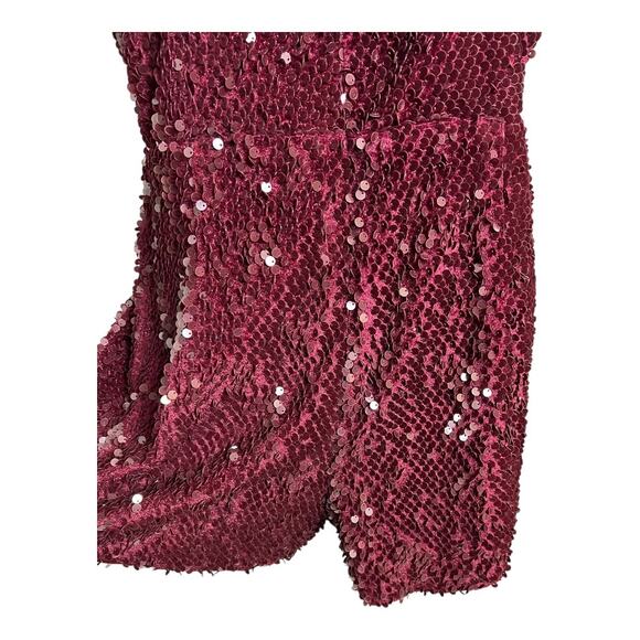 Sequined Womens Jumpsuit Romper Playsuit 0X Plus Size Skimmer Retro Disco Party - Picture 7 of 8